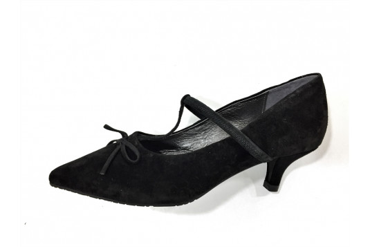 grany velour 5 cm noir