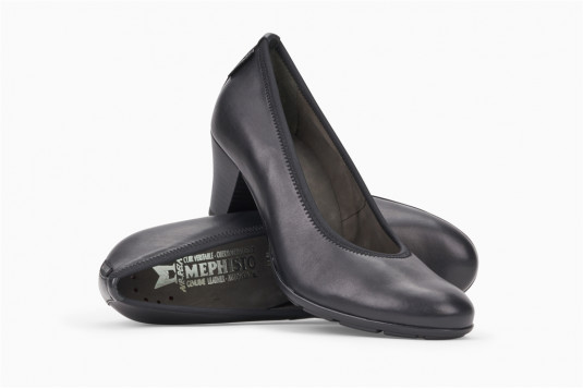 brigita cuir 5 cm noir