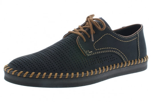 b2925 cuir 2 cm marine