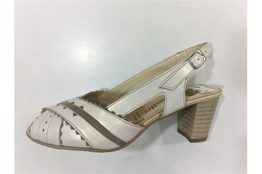 katel cuir 5 cm beige