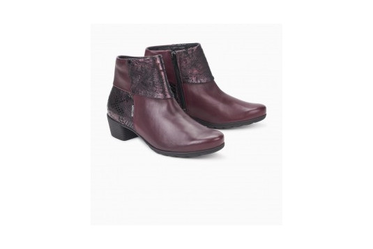 iris cuir 4 cm bordeaux