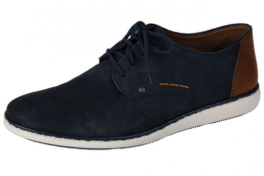 17833 cuir 2 cm marine