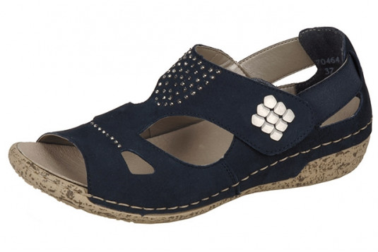 v7264 cuir 3 cm marine
