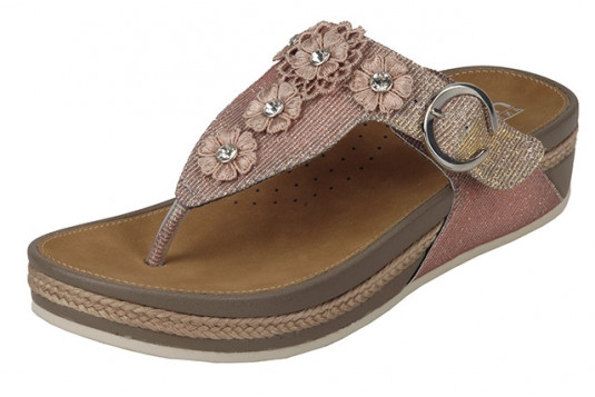 v1451 cuir 3 cm rose