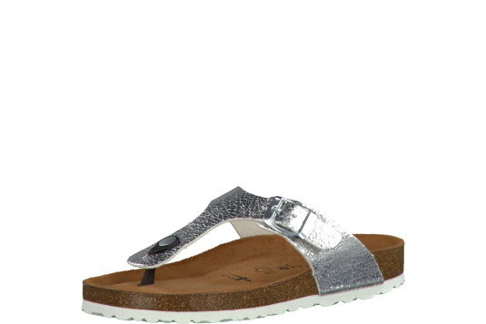 27104 cuir 2 cm argent