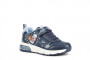 J168VB - CUIR - 1 CM - MARINE
