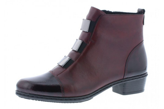 y07c9 cuir 3 cm bordeaux