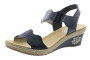 V2402 - CUIR - 4 CM - MARINE