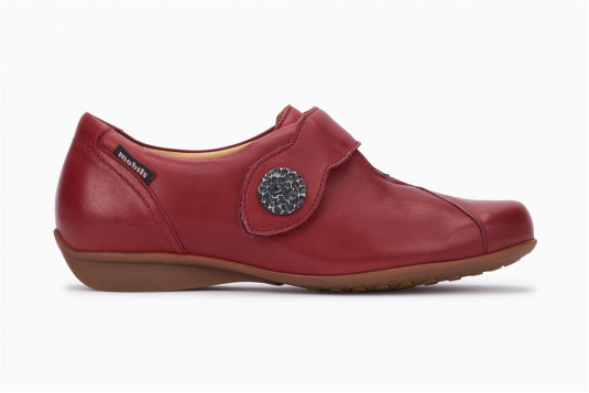 faustine cuir 2 cm bordeaux