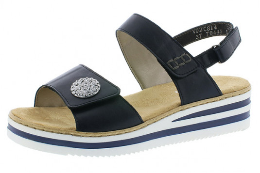 v02c8 cuir 4 cm marine