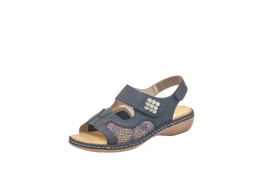 65989 cuir 3 cm marine