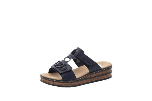 62936 cuir 4 cm marine