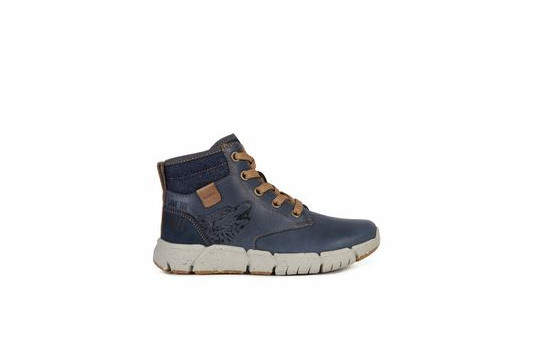 j049bf cuir 2 cm marine