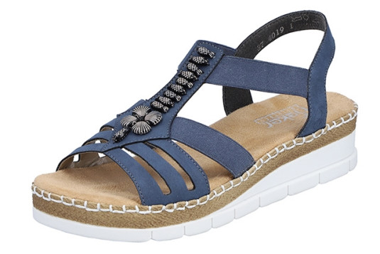 v1206 cuir 3 cm marine