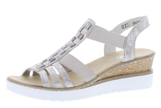 v3822 cuir 4 cm argent