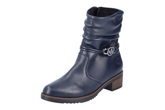 y0572 cuir 3 cm marine