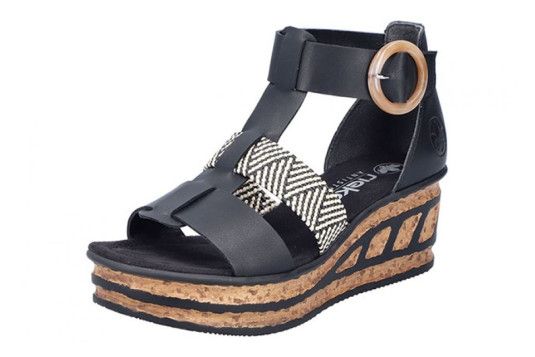 68182 cuir 6 cm noir