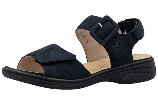 64588 cuir 3 cm marine