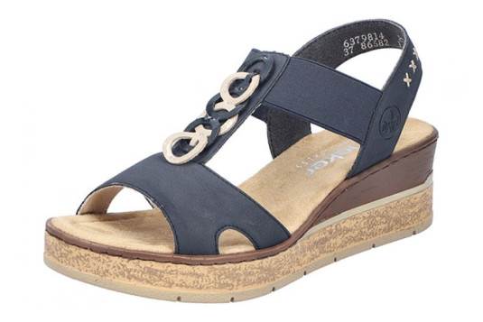63798 cuir 4 cm marine