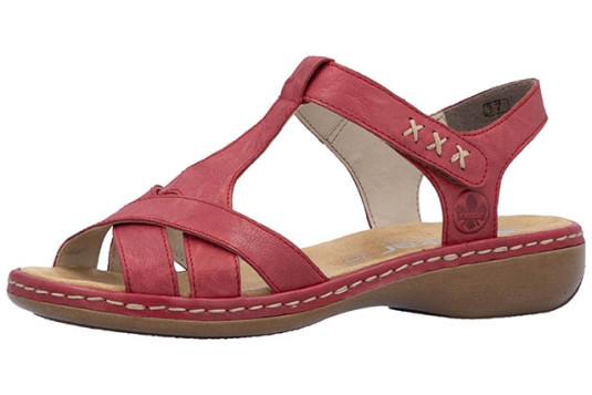 65919 cuir 3 cm rouge