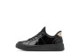23764-45 cuir 2 cm vernis noir