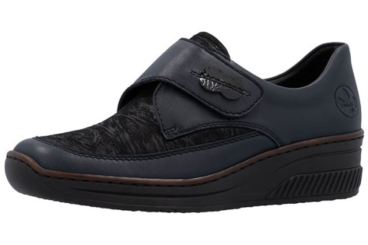487c0 cuir 4 cm marine