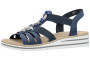 v0649 cuir 3 cm marine