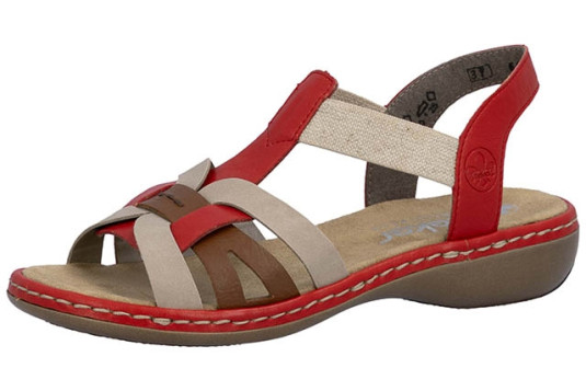 65918 cuir 3 cm rouge