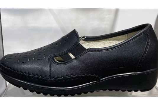 marthe cuir 4 cm noir