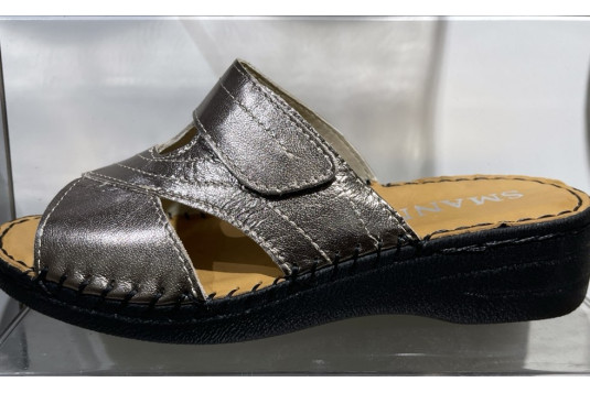 nadege cuir 4 cm bronze