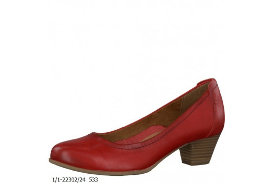 22302 cuir 4 cm rouge
