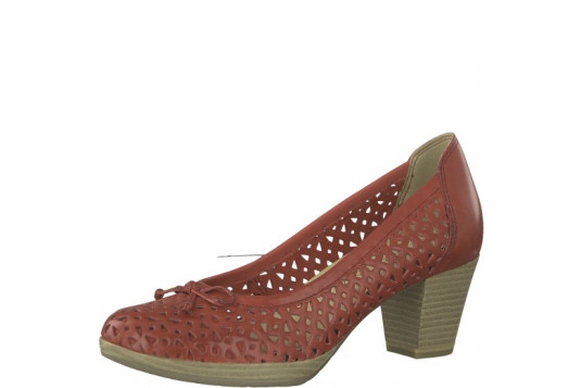 22501-22 cuir 6 cm rouge